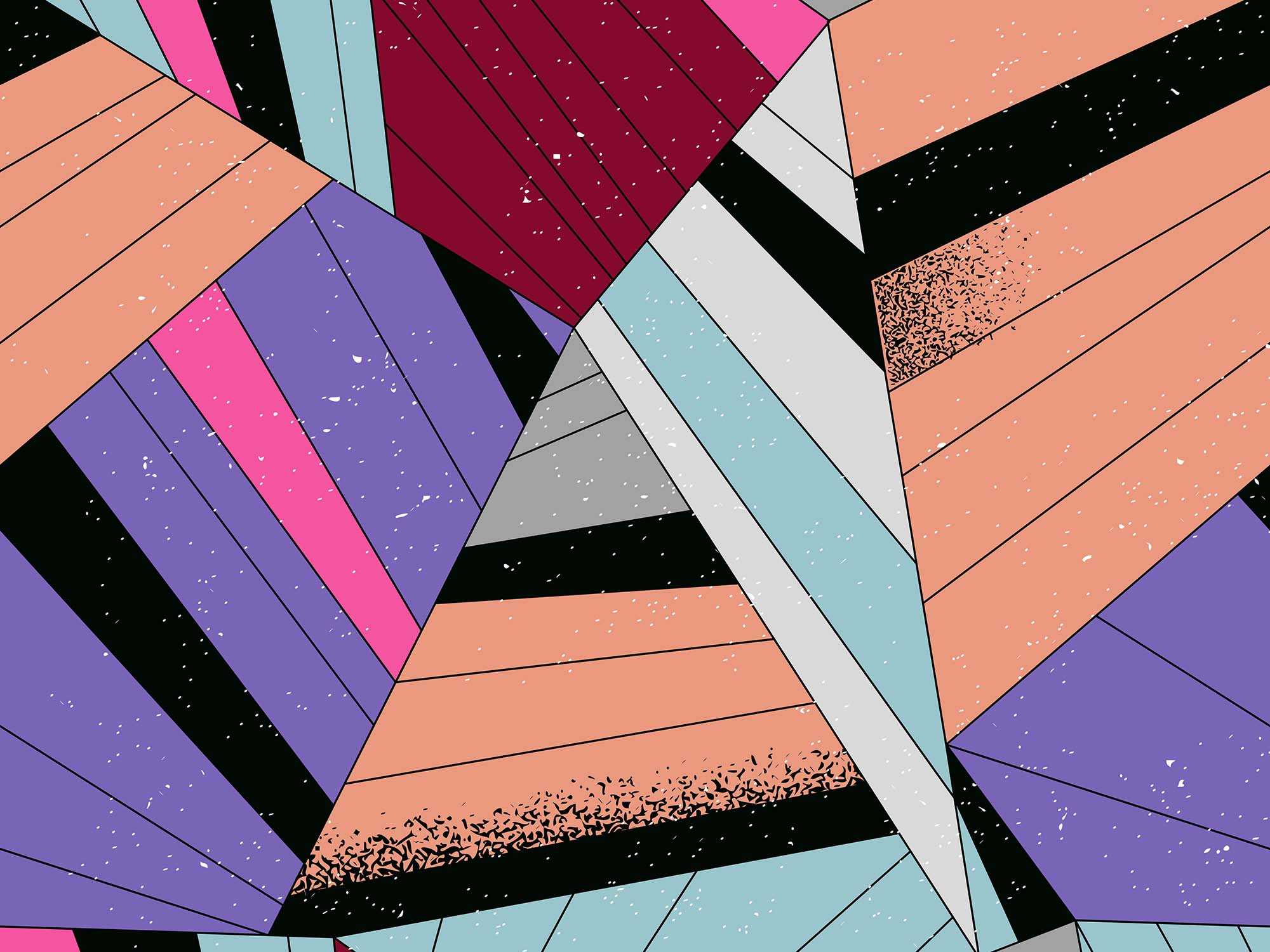 8 Free Colorful Geometric Patterns (Ai, JPEG)