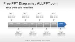 8 Years Timeline PPT Diagrams