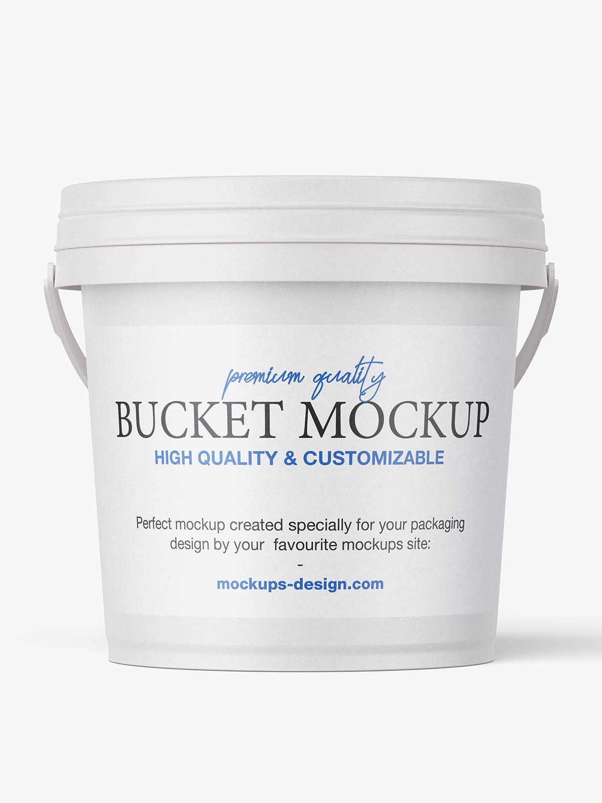 Matt paint bucket mockup – Free PSD Download