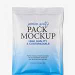 Matt zip-lock flat pouch mockup - Free PSD Download Smarty Mockup