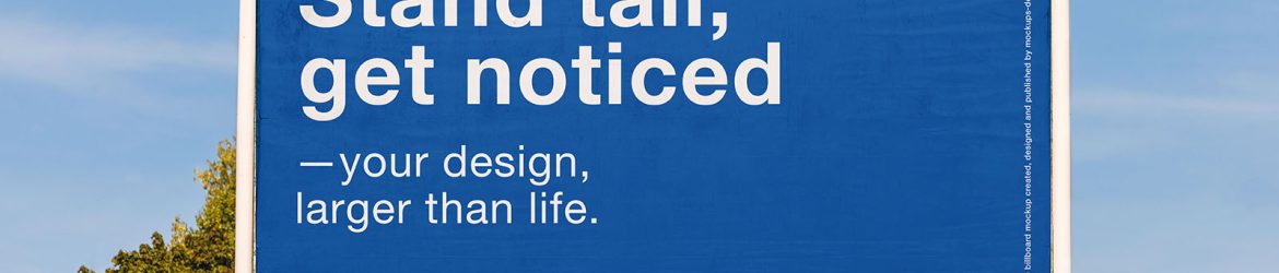 A bit dirty billboard mockup