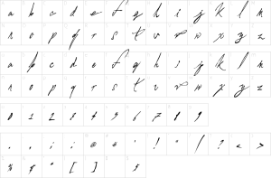 Mapa de caracteres da fonte A Glitch In Time Font | 1001 Free Fonts