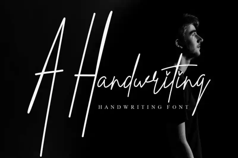 A Handwriting Script Font
