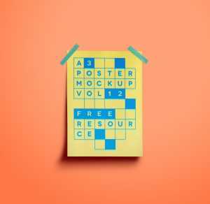 A3 on Wall Poster Mockup (PSD)