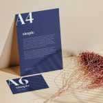 A4 and A6 flyers mockup - Free PSD Download A4 and A6 flyers mockup