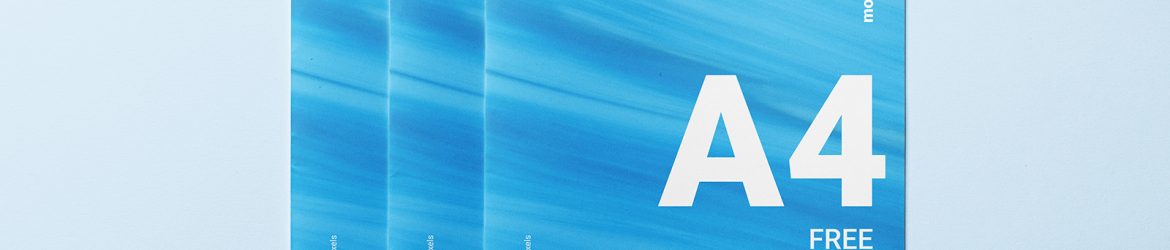 A4 brochure cover mockup