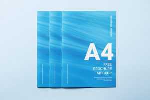 A4 brochure cover mockup