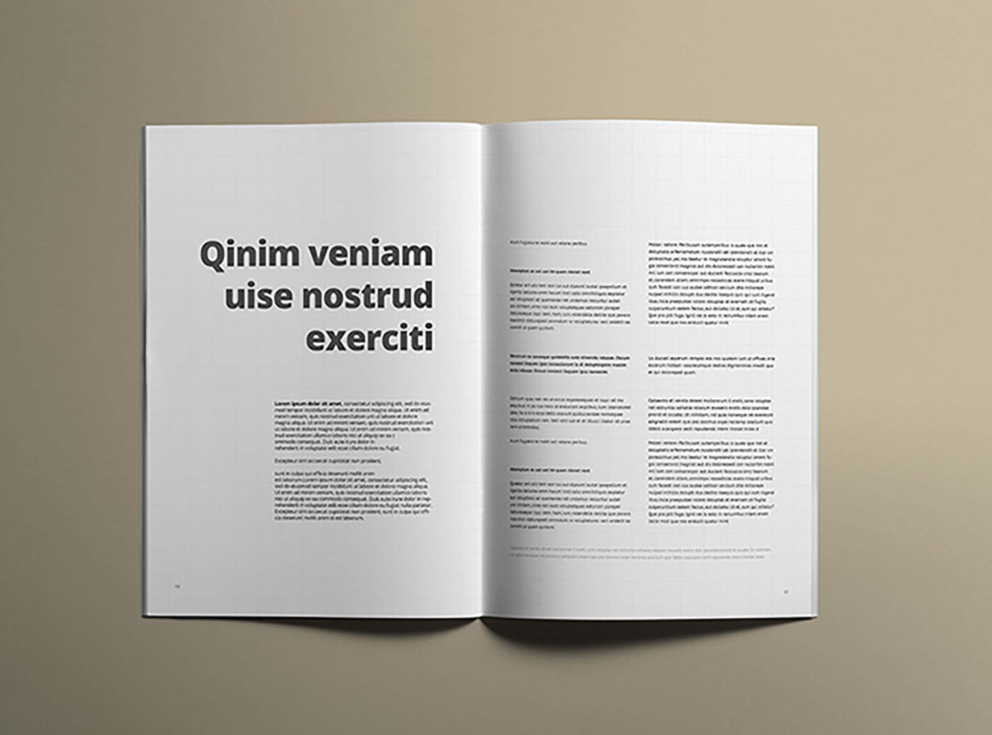 A4 Brochure Mockup Inside & Cover (PSD)