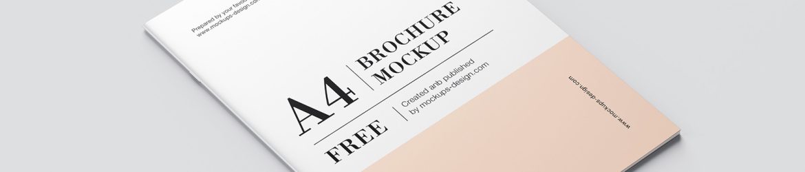 A4 brochure mockup - Instant Download