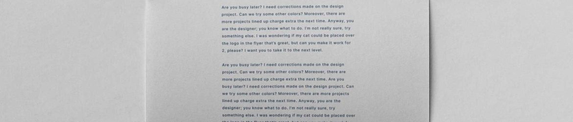 A4 Letterhead Mockup