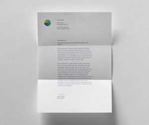 A4 Letterhead Mockup