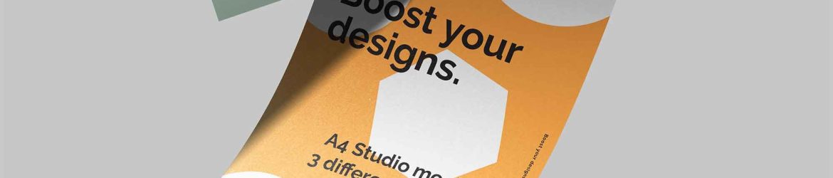 A4 Paper Studio Mockups