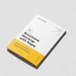 A5 brochure with flaps mockup