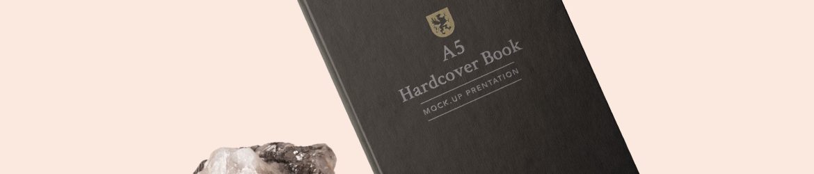 A5 Hardcover Book Mockup (PSD)