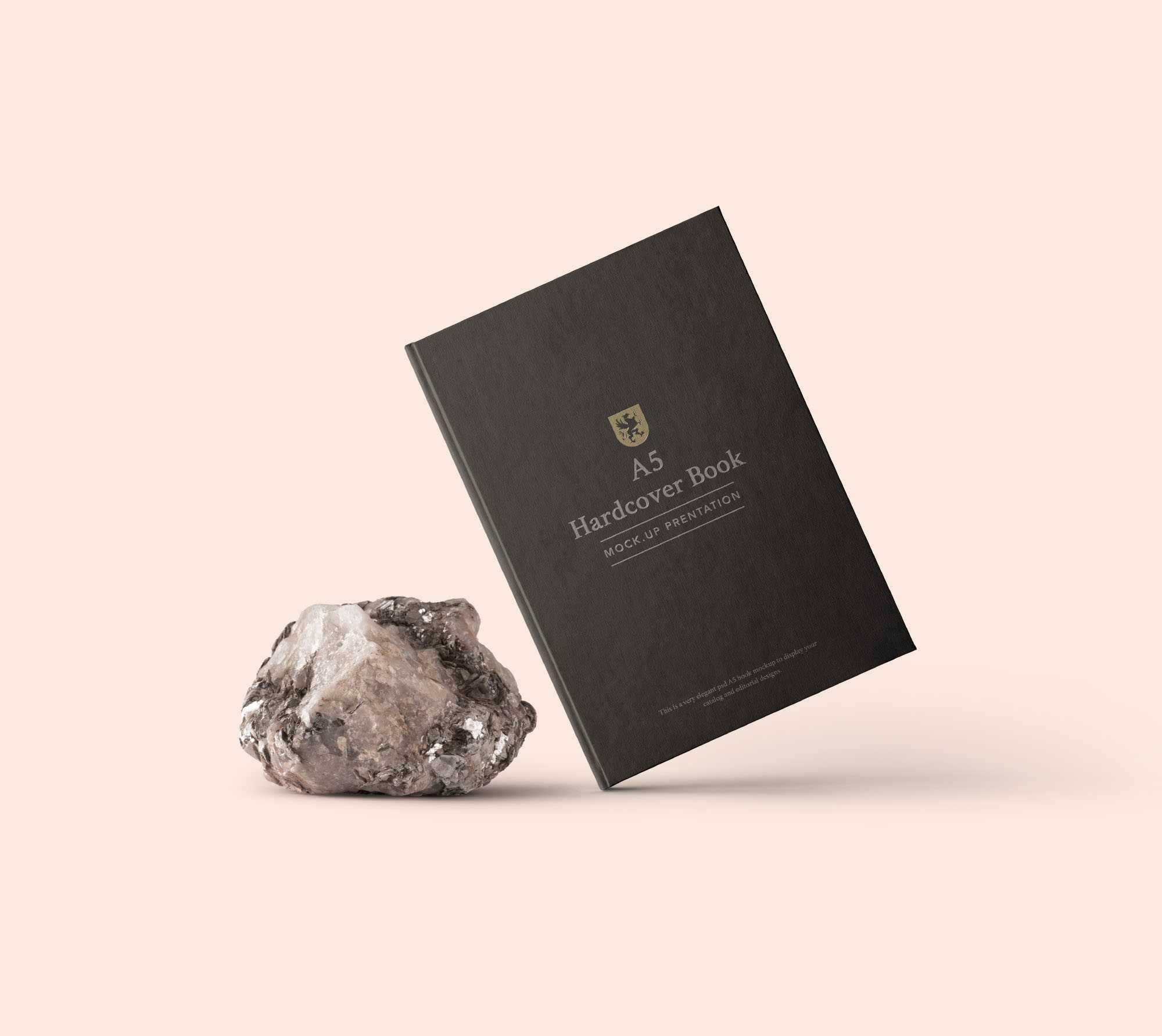 A5 Hardcover Book Mockup (PSD)