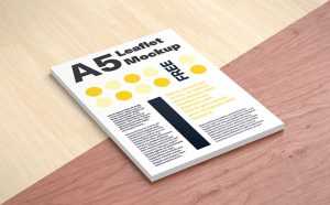 A5 Leaflet mockup