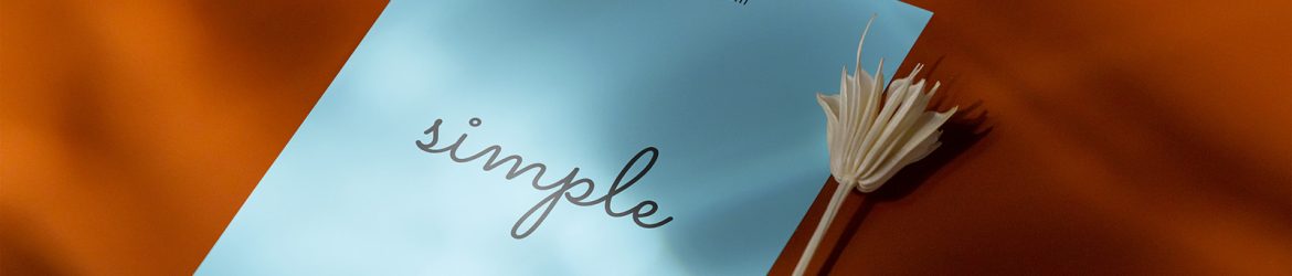 A6 flyer with shadows overlay mockup