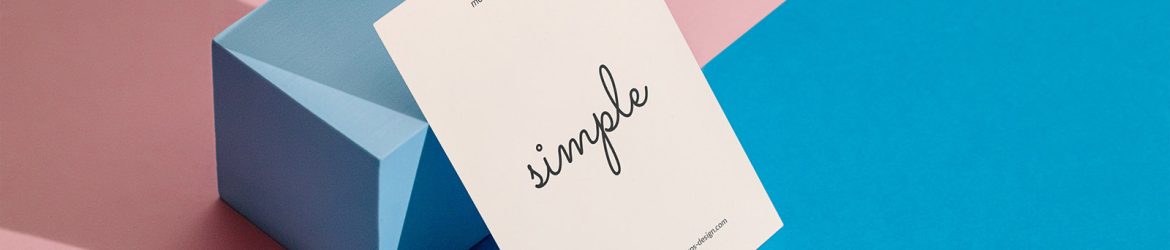 A6 flyer with the cube mockup