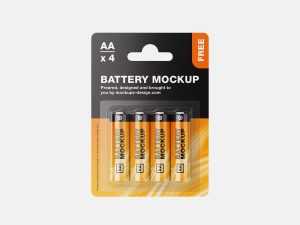 AA batter pack mockup