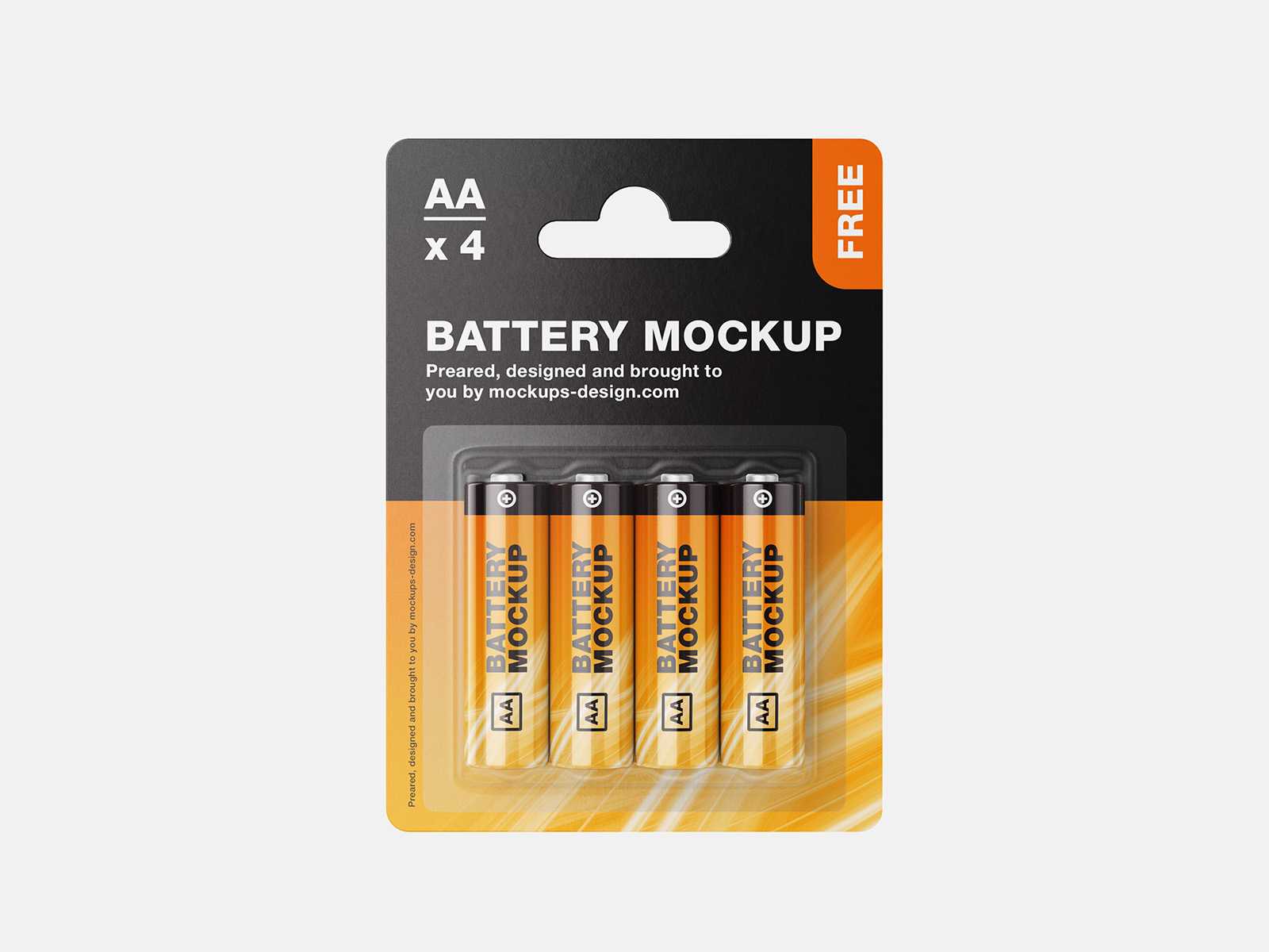 AA batter pack mockup