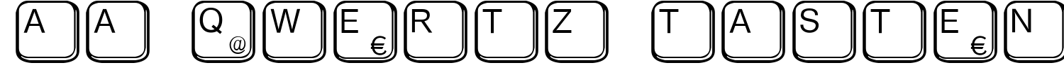 AA Qwertz Tasten Font | 1001 Free Fonts