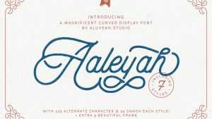 Aaleyah Font › Fontesk