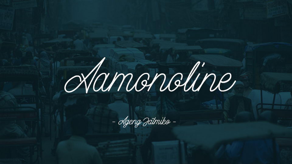 Aamonoline Script › Fontesk