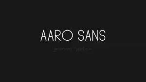 Aaro Sans Serif Font