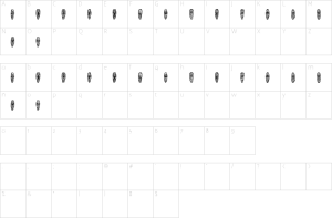 Mapa de caracteres da fonte Abbild Font | 1001 Free Fonts