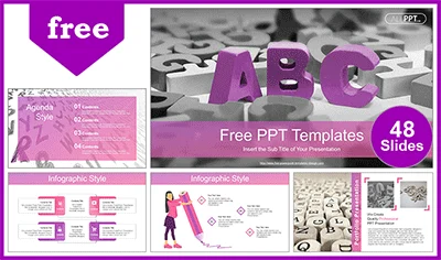 ABC Alphabet Blocks PowerPoint Templates