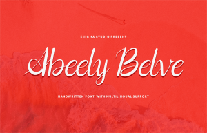 Abeely Belve Font