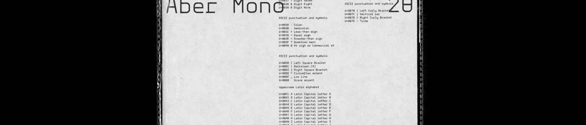 Aber Mono Font