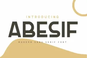 Abesif Sans Serif Font