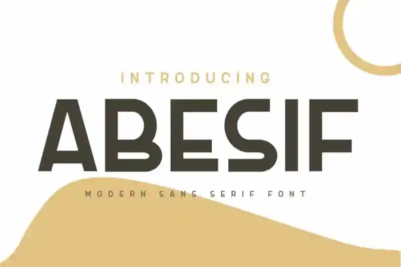 Abesif Sans Serif Font