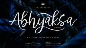 Abhyaksa Script Font › Fontesk