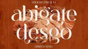 Abigate Desgo Font › Fontesk