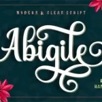 Abigile Calligraphy Font