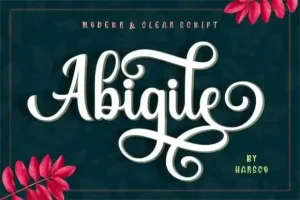 Abigile Calligraphy Font