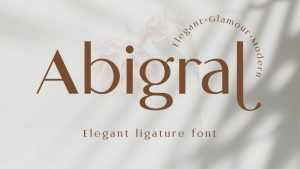 Abigral Font › Fontesk