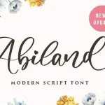 Abiland Calligraphy Font