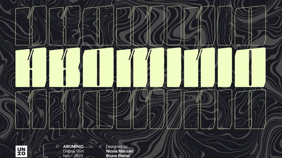 Abominio Display Font › Fontesk