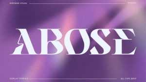 Abose Font › Fontesk