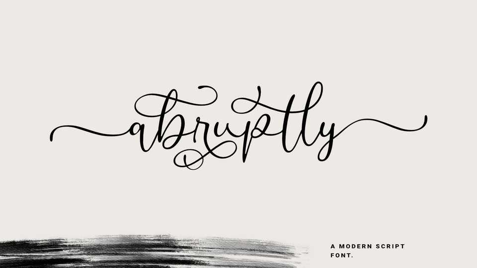 Abruptly Script Font › Fontesk