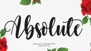 Absolute Script Font › Fontesk