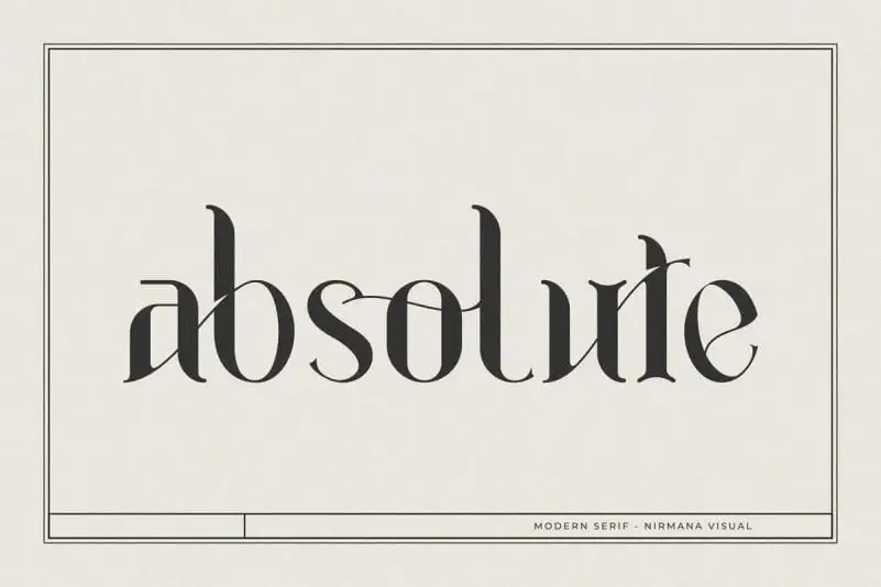 Absolute Serif Font