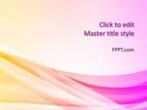 Abstract Background PowerPoint Template with Curves