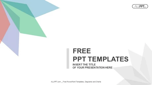 Abstract background with leaves of different colors PowerPoint Templates