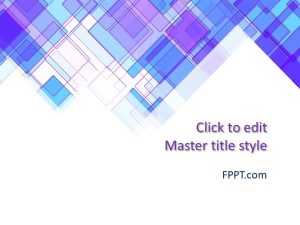 Abstract Blue & White PowerPoint Template