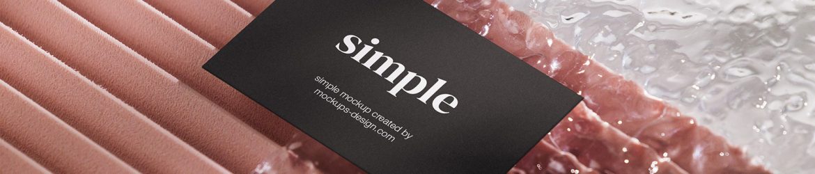 Abstract business card mockup