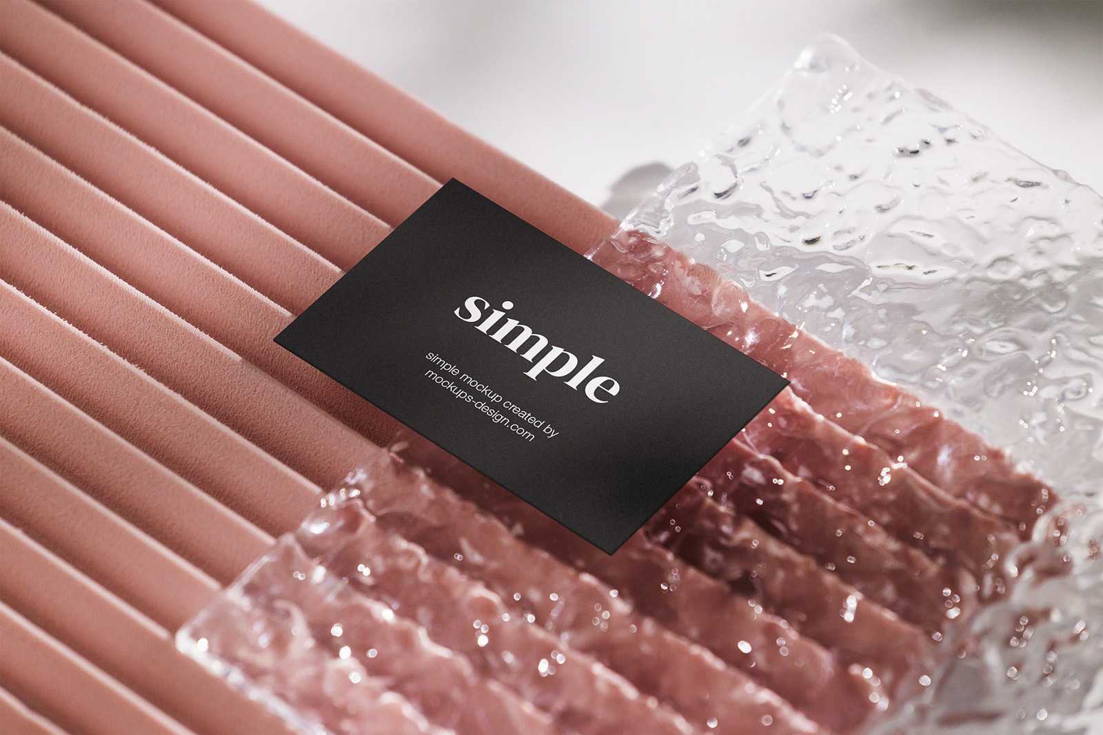 Abstract business card mockup